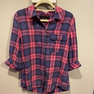 Stitch Fix Tinsel plaid button down